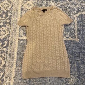 Elena Solano Cable Knit Cashmere Sweater Dress